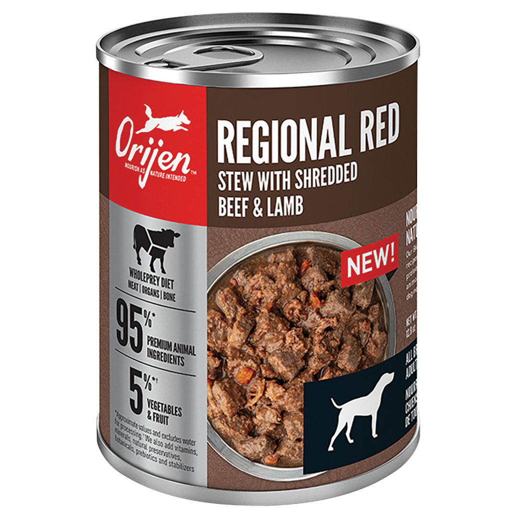 ORIJEN Regional Red Stew with Shredded Beef & Lamb Wet Dog Food, 12.8-oz (Size: 12.8-oz)