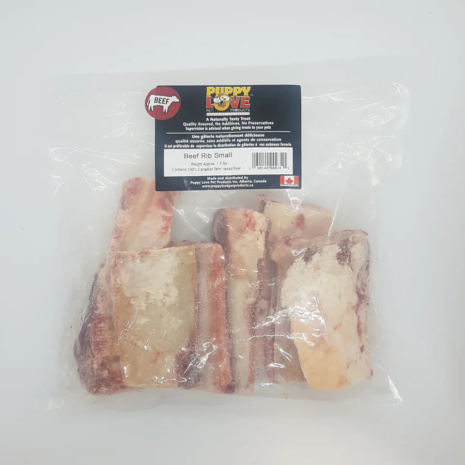 Puppy Love Beef Rib Small 1.5Lb