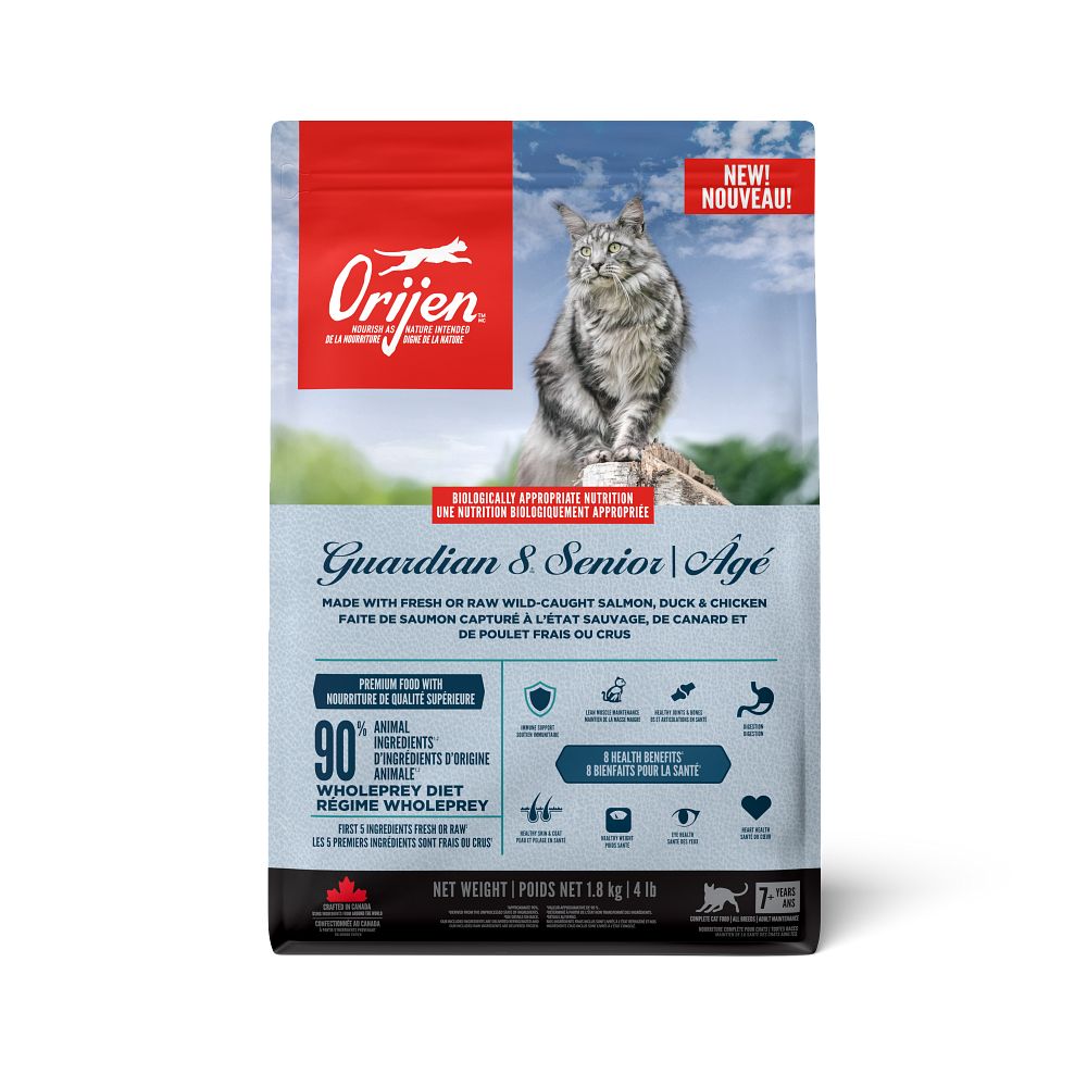 ORIJEN Guardian 8 Senior Dry Cat Food (CA), 4.5-kg (Size: 4.5-kg)