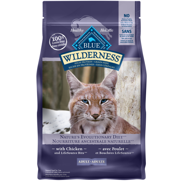 Blue Buffalo Wilderness Grain-Free with Chicken Adult Dry Cat Food, 6-lb (Size: 6-lb)