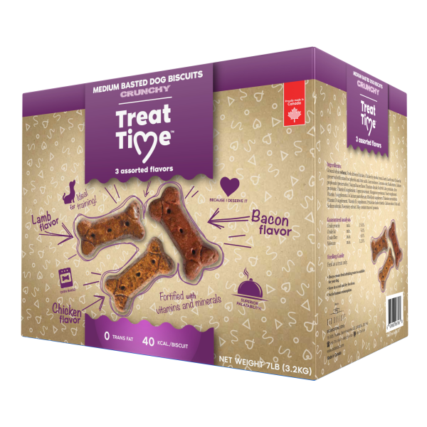 Treat Time Basted Biscuits Dog Treats, Medium, 7-lb (Size: 7-lb)