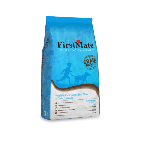 FirstMate Dog Grain Friendly Wild Pacific Caught Fish & Oats Dog Food, 5-lb (Size: 5-lb)