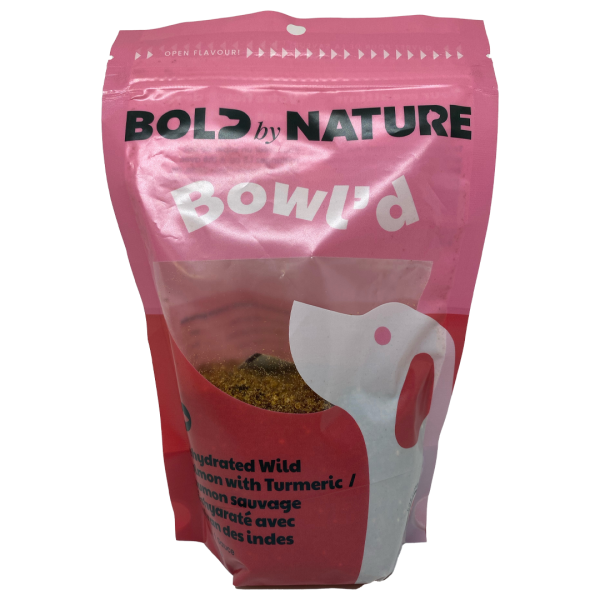 Bold by Nature Bowl'd Wild Salmon with Tumeric Dehydrated Pet Food Topper, 227-gram (Size: 227-gram)