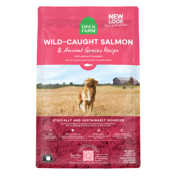 Open Farm Wild-Caught Salmon & Ancient Grains Recipe Dry Dog Food, 22-lb (Size: 22-lb)