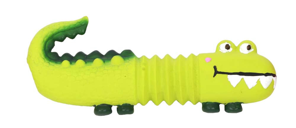 Bud'z Lizzard with Squeaker Latex Dog Toy, Green, 5-in (Size: 5-in)