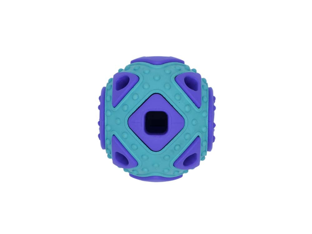 Bud'z Astro Squared Rubber Dog Toy, Blue, 2.5-in (Size: 2.5-in)