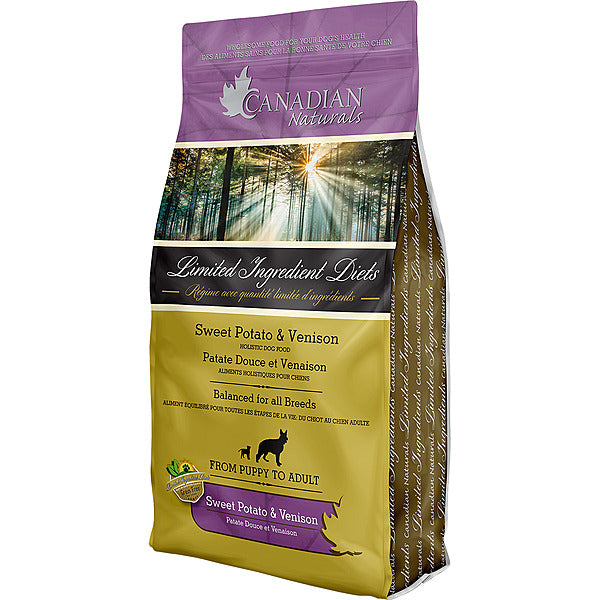 Canadian Naturals LID Sweet Potato & Venison Dry Dog Food, 25-lb (Size: 25-lb)