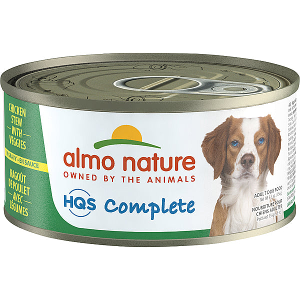 Almo Nature HQS Complete Chicken Stew with Veggies Grain-Free Wet Dog Food, 5.5-oz (Size: 5.5-oz)