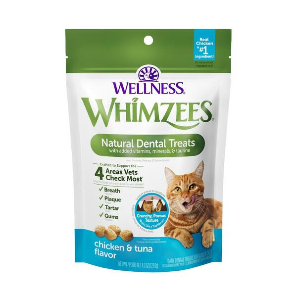 WHIMZEES Chicken & Tuna Natural Dental Cat Treats, 4.5-oz (Size: 4.5-oz)