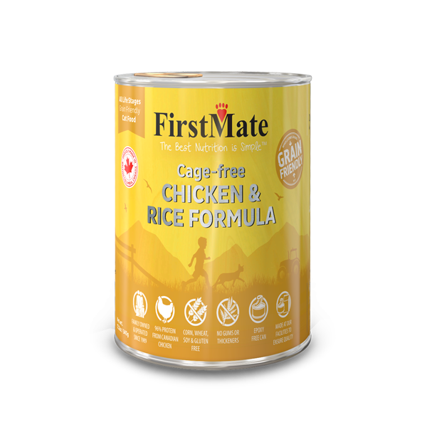 FirstMate Grain Friendly Chicken & Rice Wet Dog Food, 12.2-oz (Size: 12.2-oz)