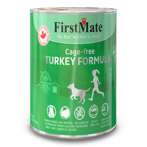 FirstMate Turkey Limited Ingredient Grain-Free Canned Dog Food, 12.2-oz (Size: 12.2-oz)