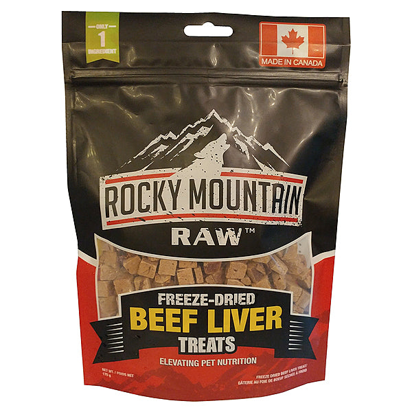 Rocky Mountain Raw Beef Liver Freeze-Dried Dog Treats, 170-gram (Size: 170-gram)