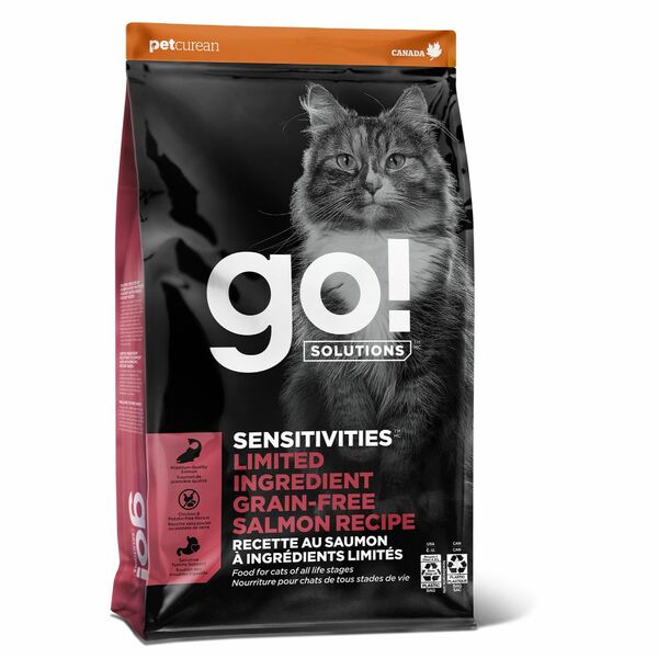 Go! Solutions Sensitivities Limited Ingredient Salmon Grain-Free Dry Cat Food, 6-lb (Size: 6-lb)