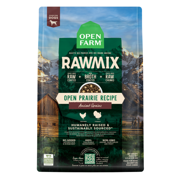 Open Farm RawMix Open Prairie Recipe Ancient Grains Dry Dog Food, 3.5-lb (Size: 3.5-lb)