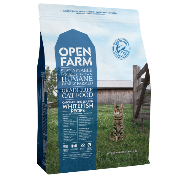 Open Farm Catch-of-the-Season Whitefish Recipe Grain-Free Dry Cat Food, 4-lb (Size: 4-lb)