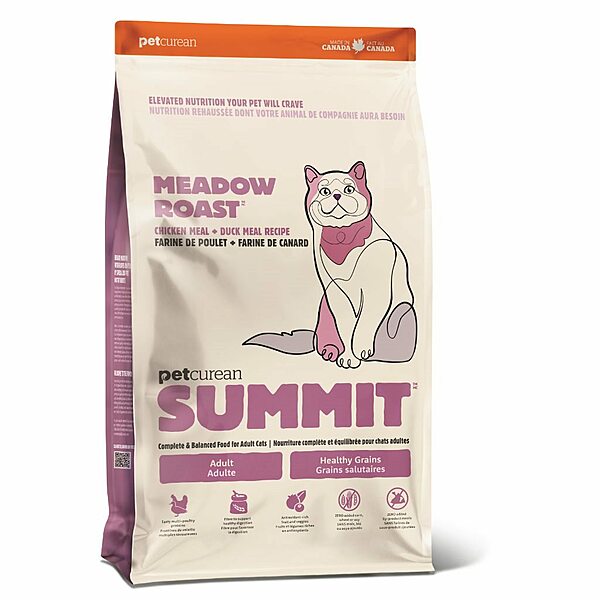 Summit Meadow Roast Chicken Meal + Duck Meal Adult Dry Cat Food, 12-lb (Size: 12-lb)