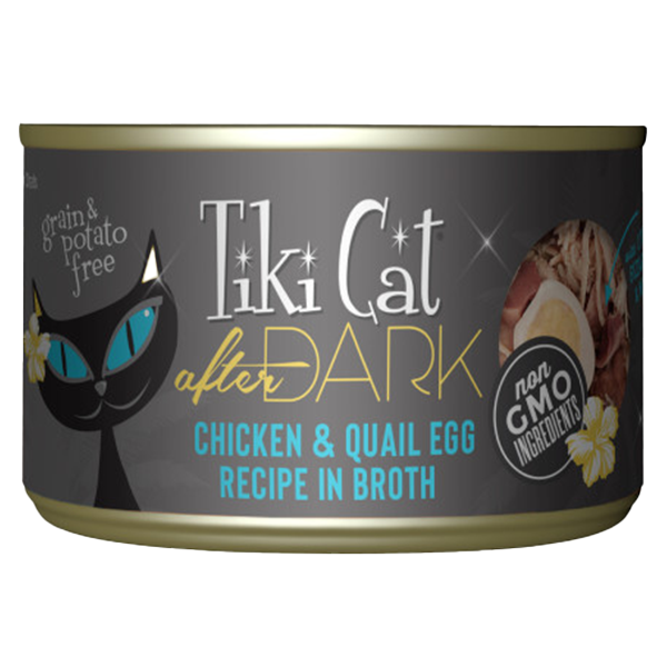 Tiki Cat After Dark Chicken & Quail Egg Recipe in Broth, 5.5-oz (Size: 5.5-oz)