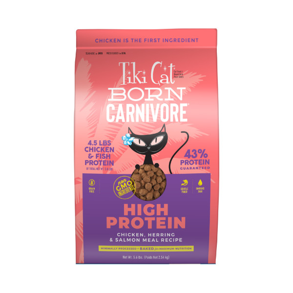 Tiki Cat Born Carnivore Chicken, Herring, & Salmon Dry Cat Food, 5.6-lb (Size: 5.6-lb)