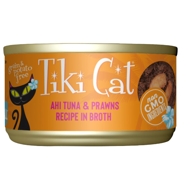 Tiki Cat Grill Manana Ahi Tuna with Prawns in Tuna Consomme Canned Cat Food, 2.8-oz (Size: 2.8-oz)