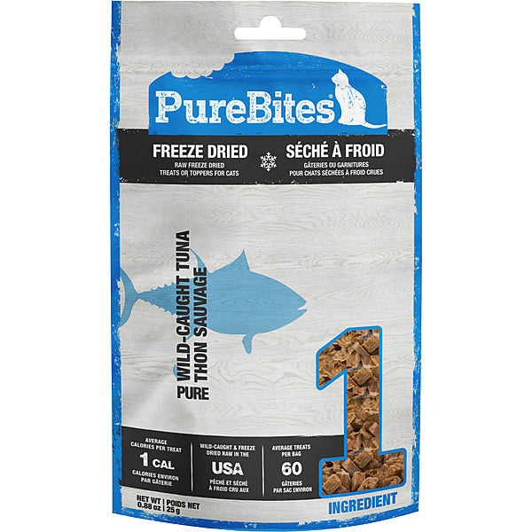 PureBites Wild-Caught Tuna Freeze-Dried Cat Treats, 0.88-oz (Size: 0.88-oz)