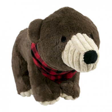 Tall Tails Crunch Flannel Bear Dog Toy, 11-in (Size: 11-in)