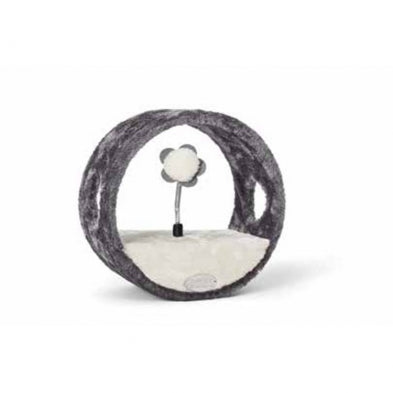 Bud'z Fleece Ring Of Teasing Cat Scratcher, Gray, 27 x 15 x 27-cm (Size: 27 x 15 x 27-cm)