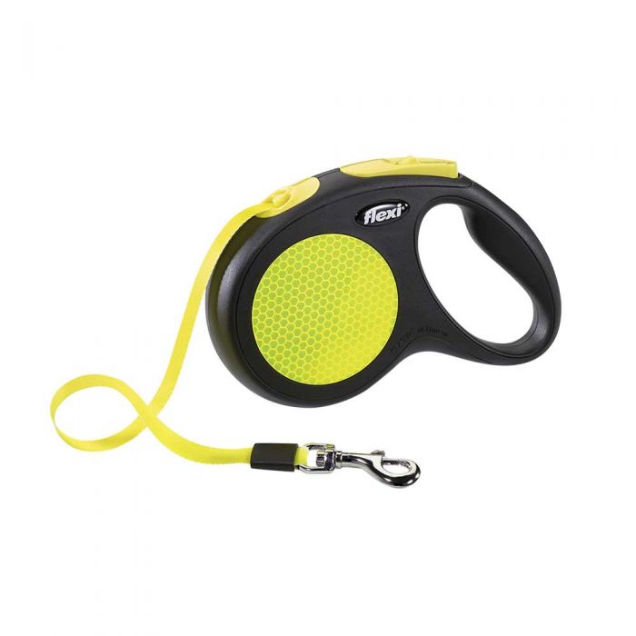 Flexi New Neon Retractable Tape Dog Leash, Small, 16-ft (Size: Small, 16-ft)