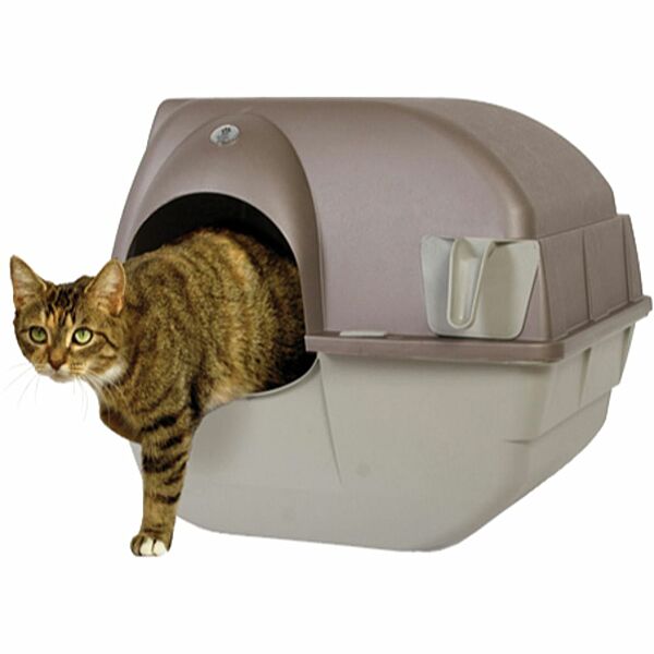 Omega Paw Roll'n Clean Self Cleaning Cat Litter Box, 20-in x 17-in (Size: 20-in x 17-in)