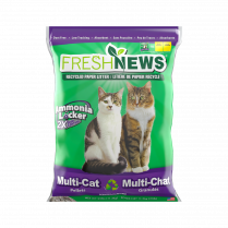 Fresh News Mutli-Cat Pellets Non-Clumping Scented Cat Litter, 25-lb (Size: 25-lb)
