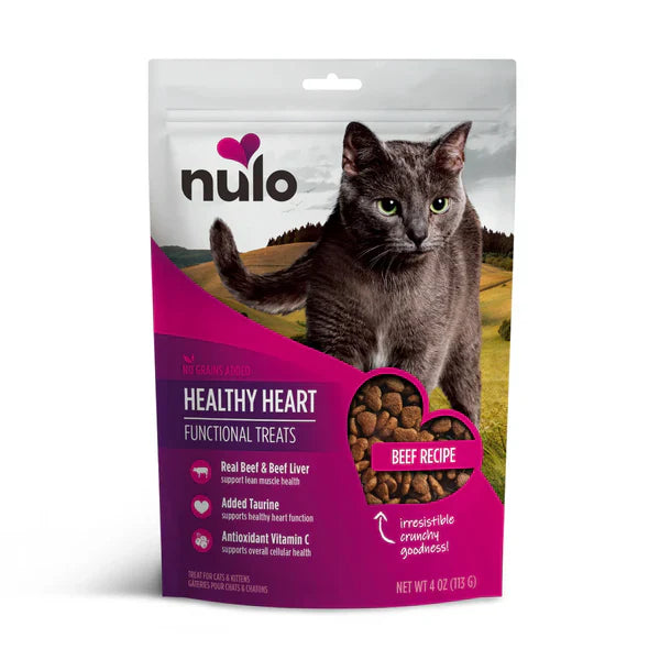 Nulo Healthy Heart Beef Recipe Functional Cat Treats, 4-oz (Size: 4-oz)