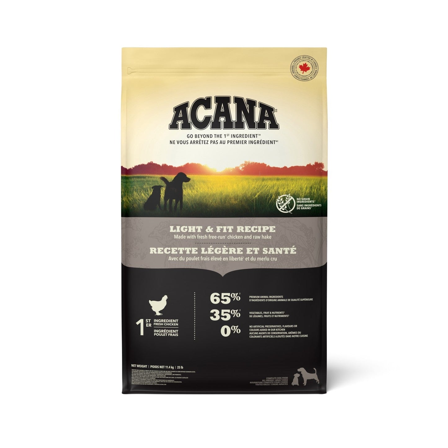 ACANA Light & Fit Dry Dog Food, 11.4-kg (Size: 11.4-kg)