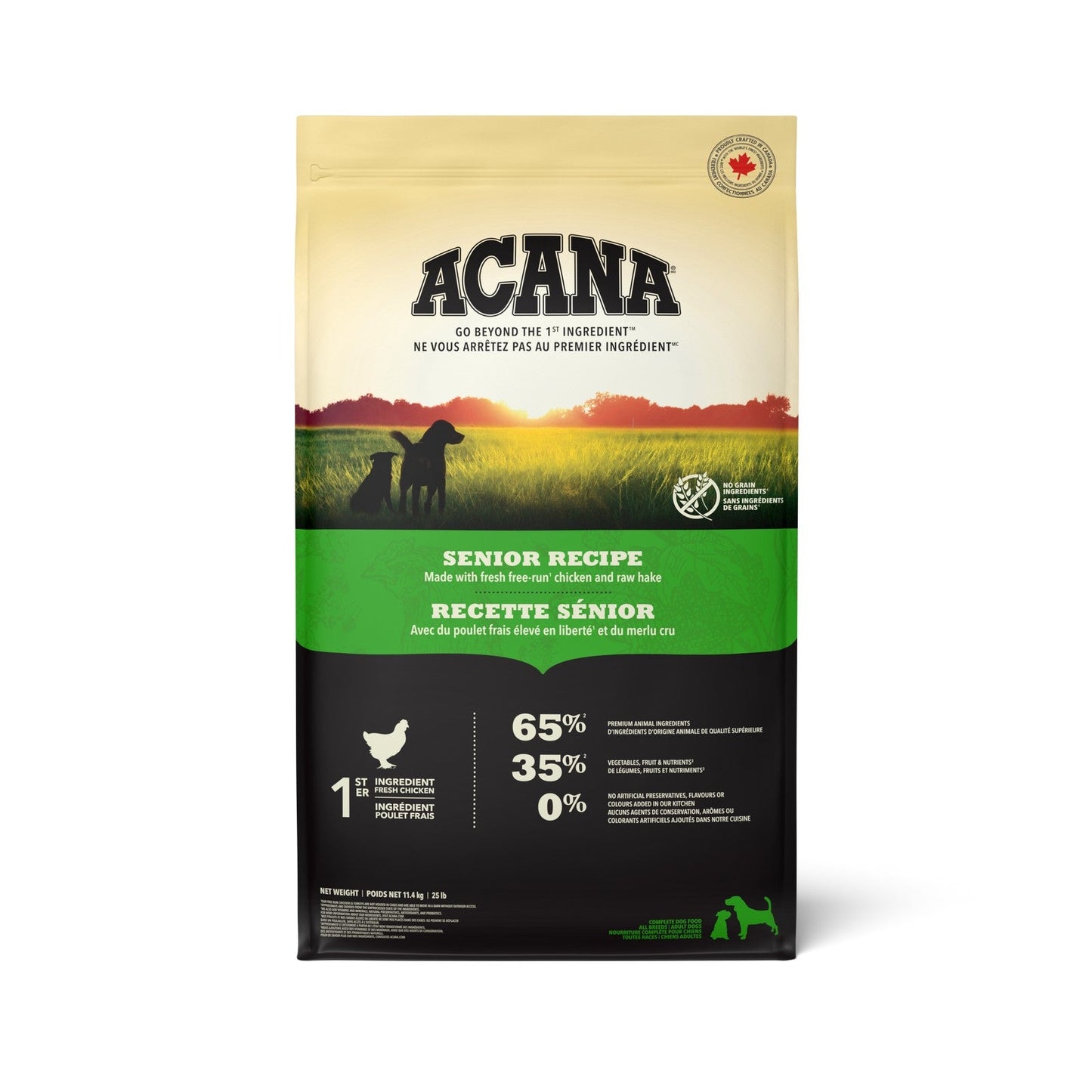 ACANA Senior Dry Dog Food, 11.4-kg (Size: 11.4-kg)