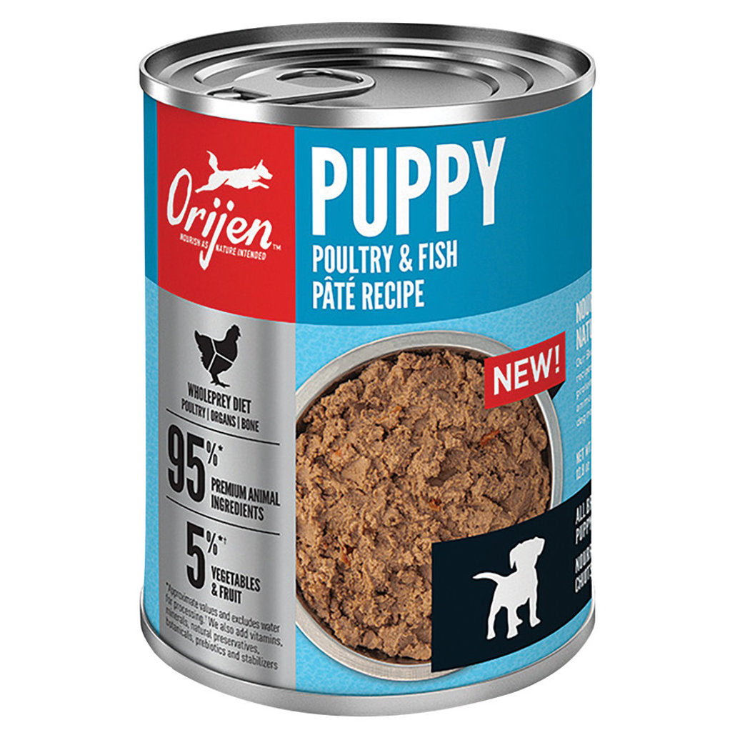 ORIJEN Puppy Poultry & Fish Pate Wet Dog Food, 12.8-oz (Size: 12.8-oz)