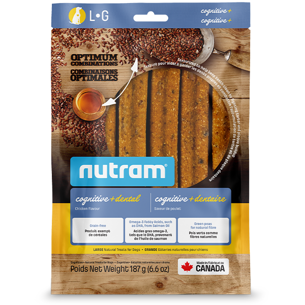 Nutram Dog OC Dental Chew Cognitive+ Chicken Large 187g