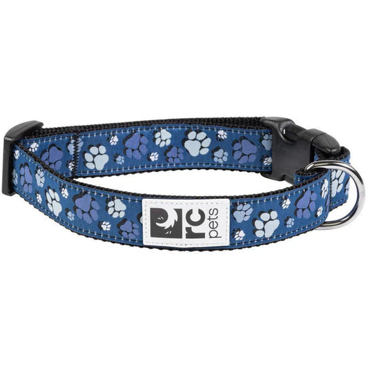 RC Pets Clip Dog Collar, Fresh Tracks Blue, Medium (Size: Medium)
