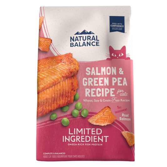 Natural Balance Limited Ingredient Salmon & Green Pea Recipe Grain-Free Dry Cat Food, 10-lb (Size: 10-lb)
