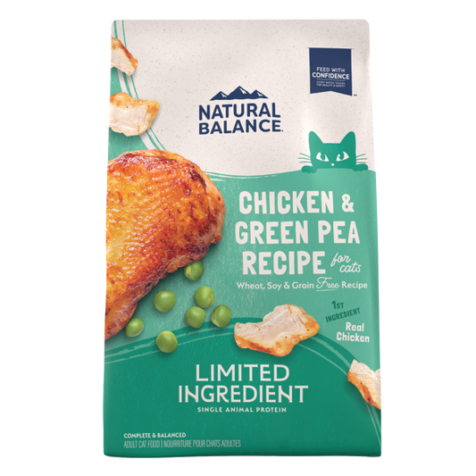 Natural Balance Limited Ingredient Chicken & Green Pea Recipe Grain-Free Dry Cat Food, 4-lb (Size: 4-lb)