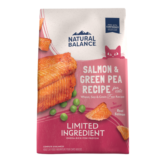 Natural Balance Limited Ingredient Salmon & Green Pea Recipe Grain-Free Dry Cat Food, 4-lb (Size: 4-lb)