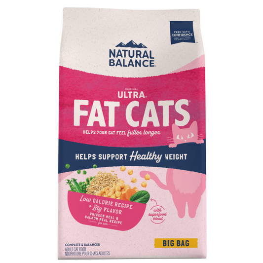 Natural Balance Original Ultra Fat Cats Chicken Meal & Salmon Meal Recipe Dry Cat Food, 15-lb (Size: 15-lb)