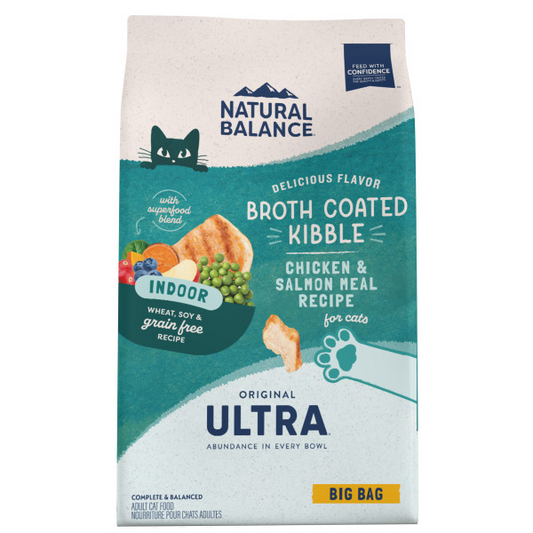 Natural Balance Original Ultra Indoor Chicken & Salmon Meal Recipe Grain-Free Dry Cat Food, 15-lb (Size: 15-lb)