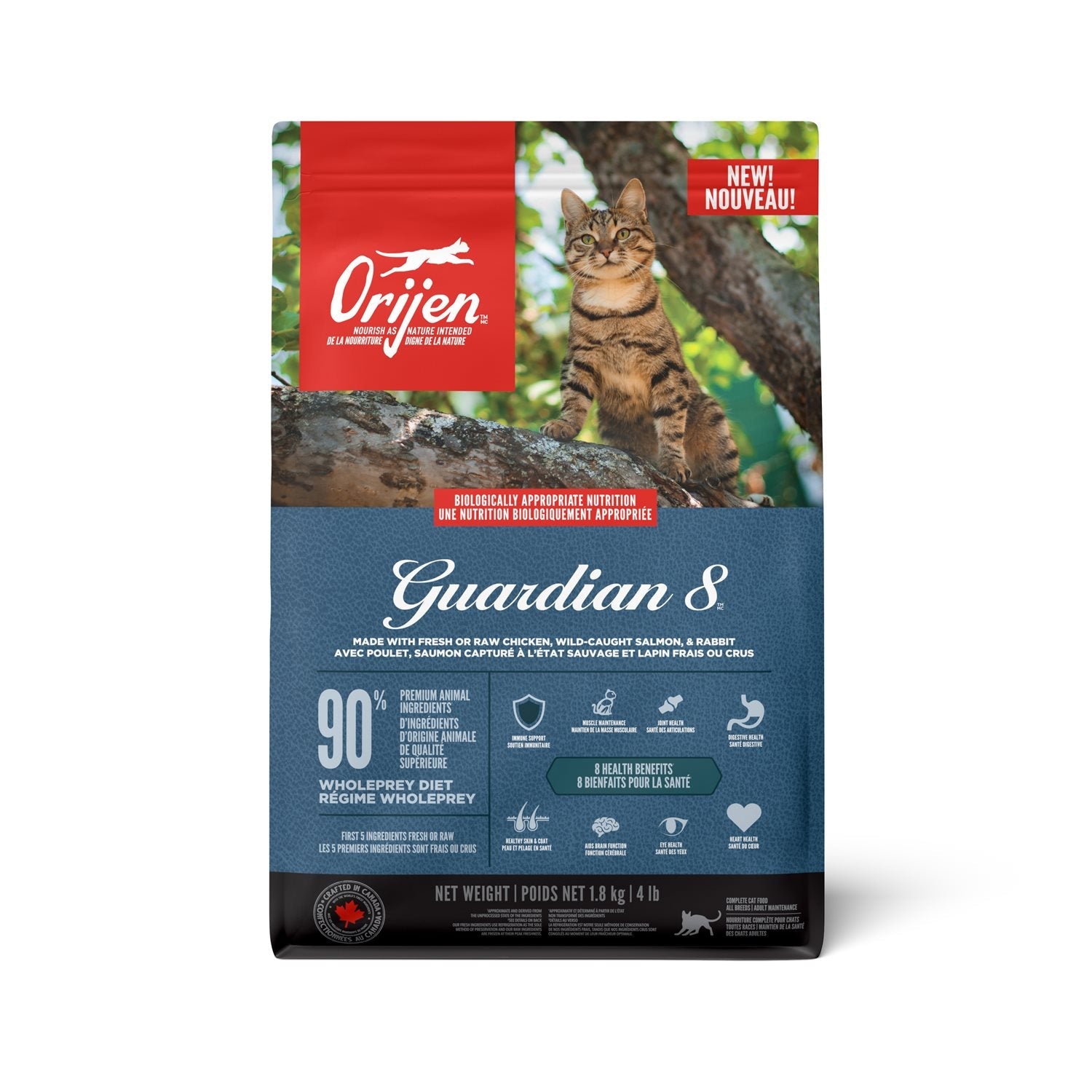 ORIJEN Guardian 8 Dry Cat Food, 4.5-kg (Size: 4.5-kg)