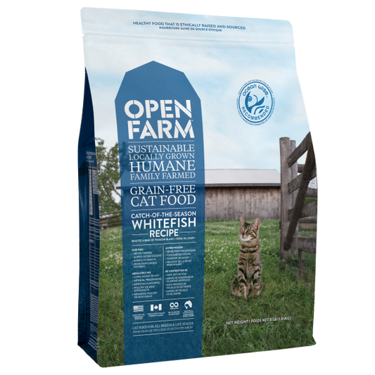 Open Farm Catch-of-the-Season Whitefish Recipe Grain-Free Dry Cat Food, 8-lb (Size: 8-lb)