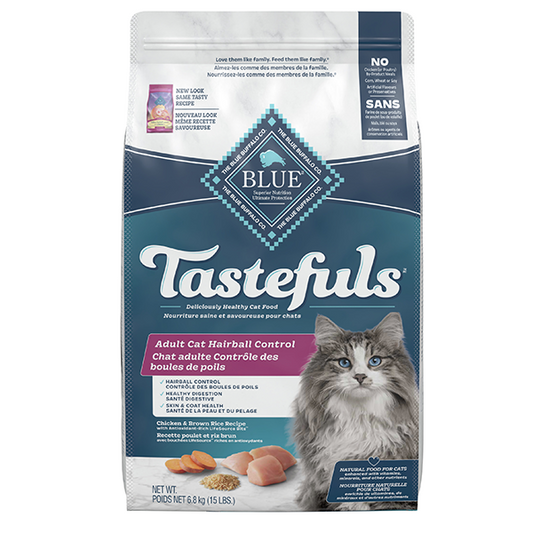 Blue Buffalo Indoor Hairball Control Chicken & Brown Rice Adult Dry Cat Food, 15-lb (Size: 15-lb)