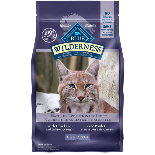 Blue Buffalo Wilderness Grain-Free with Chicken Adult Dry Cat Food, 6-lb (Size: 6-lb)