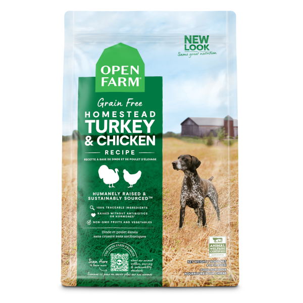 Open Farm Homestead Turkey & Chicken Recipe Grain-Free Dry Dog Food, 4-lb (Size: 4-lb)