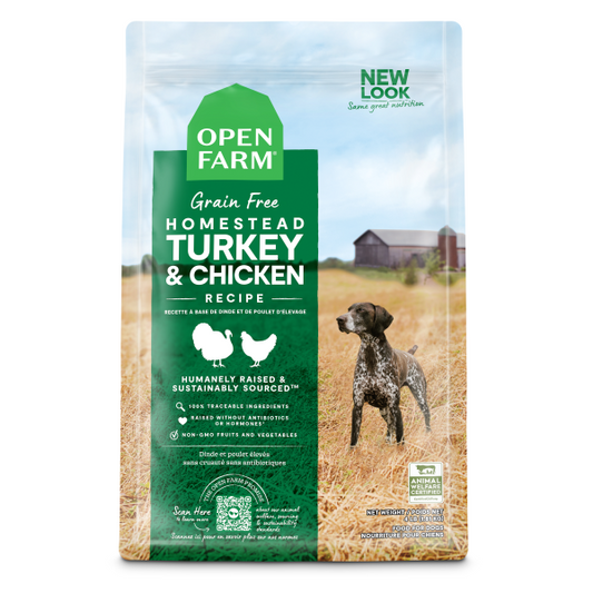 Open Farm Homestead Turkey & Chicken Recipe Grain-Free Dry Dog Food, 4-lb (Size: 4-lb)