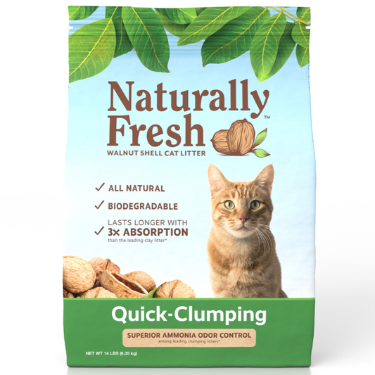 Naturally Fresh Walnut-Based Quick-Clumping Cat Litter, 14-lb (Size: 14-lb)
