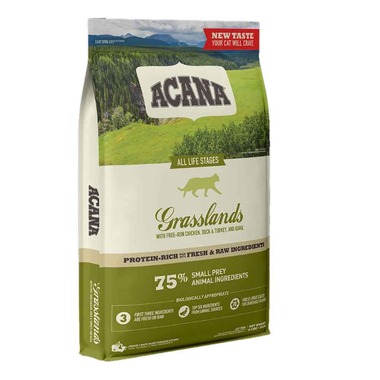 ACANA Grasslands Dry Cat Food, 1.8-kg (Size: 1.8-kg)