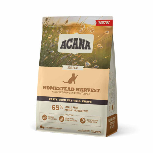ACANA Homestead Harvest Dry Cat Food, 1.8-kg (Size: 1.8-kg)