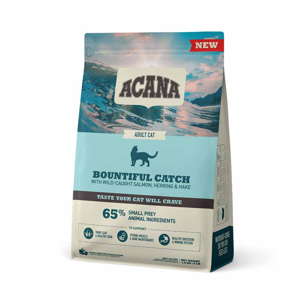 ACANA Bountiful Catch Dry Cat Food, 4.5-kg (Size: 4.5-kg)